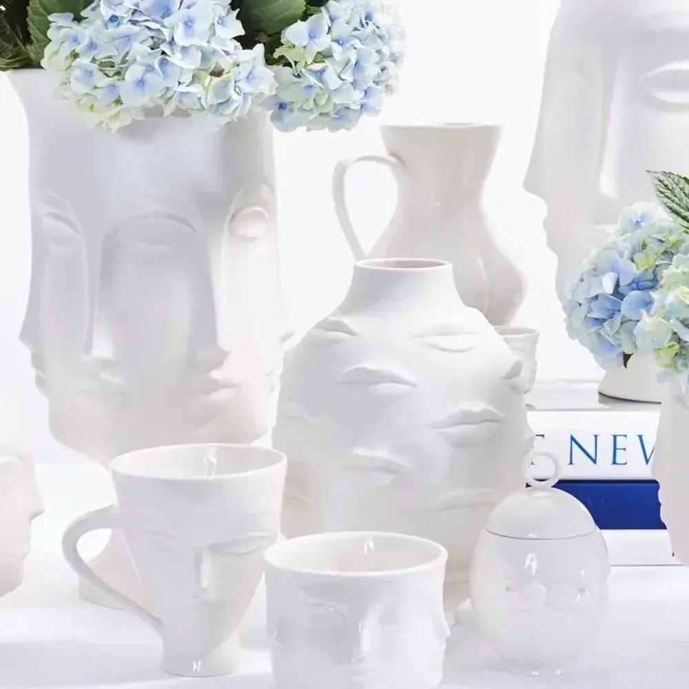 JONATHAN ADLER Giuliette Mug. Glossy White. Set of 2. Pristine Condition.